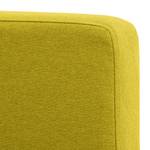 Sofa Portobello (3-Sitzer) Webstoff Webstoff Milan: Gelb - Kufen