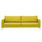 Sofa Portobello (3-Sitzer) Webstoff Webstoff Milan: Gelb - Eckig