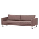 Sofa Portobello (3-Sitzer) Webstoff Webstoff Milan: Grau-Braun - Kufen