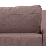 Sofa Portobello (3-Sitzer) Webstoff Webstoff Milan: Grau-Braun - Kufen