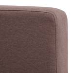 Sofa Portobello (3-Sitzer) Webstoff Webstoff Milan: Grau-Braun - Kufen