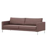 Sofa Portobello (3-Sitzer) Webstoff Webstoff Milan: Grau-Braun - Eckig