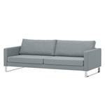 Sofa Portobello (3-Sitzer) Webstoff Stoff Selva: Grau - Kufen