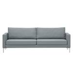 Sofa Portobello (3-Sitzer) Webstoff Stoff Selva: Grau - Eckig