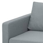 Sofa Portobello (3-Sitzer) Webstoff Stoff Selva: Grau - Eckig