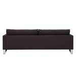 Sofa Portobello (3-Sitzer) Echtleder Echtleder Gad: Dunkelbraun - Kufen