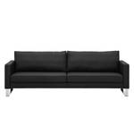 Sofa Portobello (3-Sitzer) Echtleder Echtleder Gad: Schwarz - Kufen