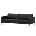 Sofa Portobello (3-Sitzer) Echtleder Echtleder Gad: Schwarz - Eckig