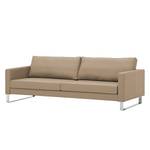 Sofa Portobello (3-Sitzer) Echtleder Echtleder Gad: Taupe - Kufen