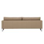 Sofa Portobello (3-Sitzer) Echtleder Echtleder Gad: Taupe - Kufen