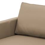 Sofa Portobello (3-Sitzer) Echtleder Echtleder Gad: Taupe - Eckig