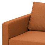 Sofa Portobello (3-Sitzer) Webstoff Webstoff Milan: Rostbraun - Kufen