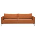 Sofa Portobello (3-Sitzer) Webstoff Webstoff Milan: Rostbraun - Eckig