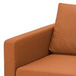 Sofa Portobello (3-Sitzer) Webstoff Webstoff Milan: Rostbraun - Eckig