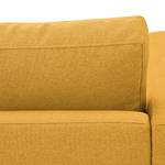 Sofa Portobello (3-Sitzer) Webstoff Stoff Selva: Senfgelb - Eckig