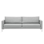 Sofa Portobello (3-Sitzer) Webstoff Stoff Selva: Silbergrau - Eckig