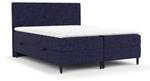 Boxspringbett Gwen Marineblau - 160 x 110 x 208 cm - H3