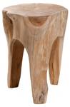 Hocker ERIS Braun - Massivholz - Holzart/Dekor - 30 x 40 x 30 cm