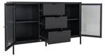 Sideboard Dalby Schwarz - Metall - 140 x 85 x 40 cm