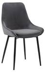 Ensemble table et chaise ALBINA Anthracite