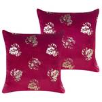 Coussin décoratif GOLDENROD Rouge bourgogne - Doré - Rouge