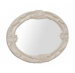 Miroir Ovale - Baroque Blanc