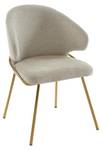 Chaise LUXIVA Lot de 2 Beige - Textile - 62 x 85 x 60 cm