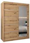 Armoire à portes coulissantes promo v2 Imitation chêne - Largeur : 150 cm - 2 porte