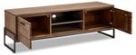 Mallorca TV Tisch Braun - Glas - 152 x 50 x 45 cm