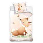 Kinderbettwäsche Fuchs Beige - Braun - Weiß - Textil - 135 x 200 x 1 cm