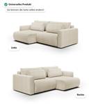 Ecksofa Krewitz Mini Beige