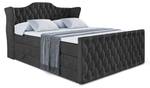 Boxspringbett VILA-Z KING Schwarz - Breite: 160 cm