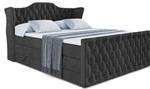 Boxspringbett VILA-Z KING Schwarz - Breite: 200 cm