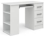 Computertisch „Dallas“ Weiß Weiß - Holz teilmassiv - 110 x 75 x 50 cm