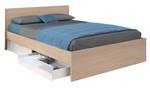 Bettrahmen VELONA Beige - Holzwerkstoff - 203 x 82 x 164 cm