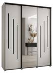 ARMOIRE À PORTES COULISSANTES DAVOS 9 Blanc - Largeur : 190 cm