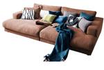 KAWOLA Big Sofa MADELINE Stoff Braun