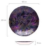Herbstlicher Amethyst Schüssel Violett - Glas - 41 x 7 x 41 cm