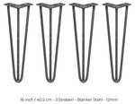 Hairpin-Tischbeine 40.5cm Streben H 3