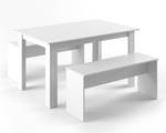 Tischgruppe „Sentio“ Weiß Weiß