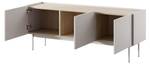 Tv lowboard COLOR RTV144 3D Beige - Holzwerkstoff - Kunststoff - 144 x 55 x 37 cm