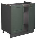 Meuble bas sous-évier Fame-Line 37990 Anthracite - Vert