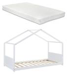 Lit cabane Simo avec matelas 96 x 139 cm