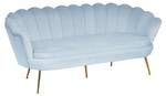 Muschelsofa Oryahovo Grau - Textil - 180 x 78 x 76 cm