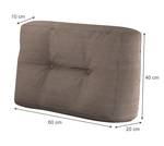 Coussin latéral Premium Taupe Taupe