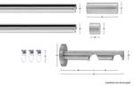 Gardinenstange Easy 2 lfg. Silber - Breite: 110 cm