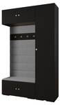 Garderobe Inova 2 Z19 Schwarz - Gold - Grau - Gold