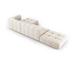 modulares Ecksofa SERENA 5 Sitzplätze Hochglanz Beige