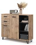 Sideboard Amber Braun - Grau - Holzwerkstoff - 120 x 100 x 38 cm