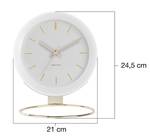 Horloge à poser Globe H24,5cm Fer - Blanc